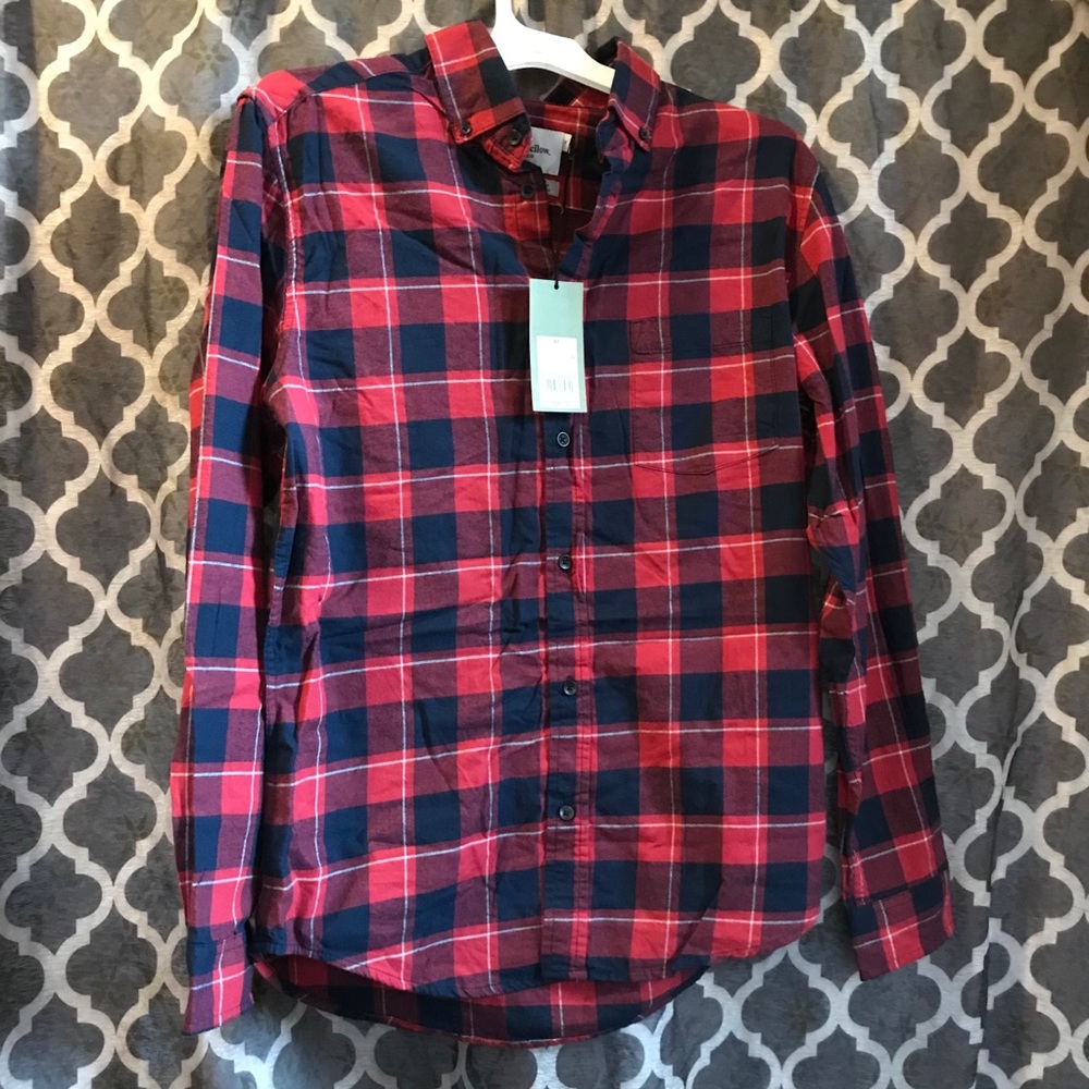 NWT men’s goodfellow & co flannel print shirt